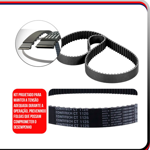 Correia Dentada Fox Gol G2 Ao G6 Continental 1.0 1.6 Ea111