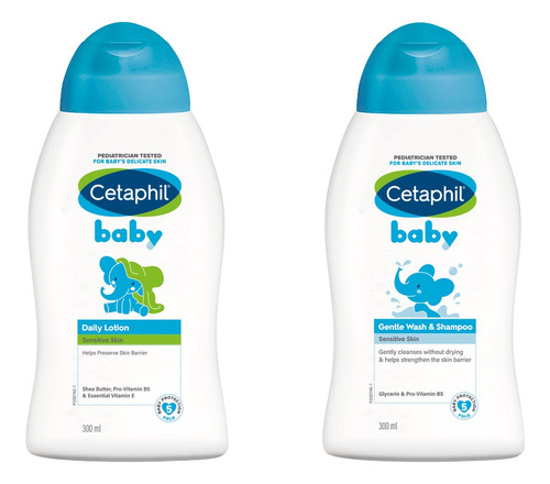 Combo Cetaphil Baby Shampoo + Locion X 300 Ml