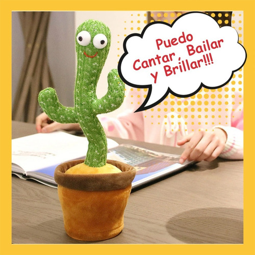 Imagen 5 de 6 de Cactus Bailarín Musical Repite Palabras Juguete