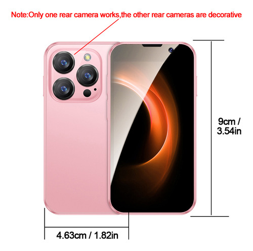 Miniteléfono Inteligente Aiek Xs18 Pro De 3.0 Pulgadas, Rojo, 3g, Android 9.0, 2 Gb De Ram, 16 Gb De Rom, Reconocimiento Facial, Doble Sim, 900 Mah, T