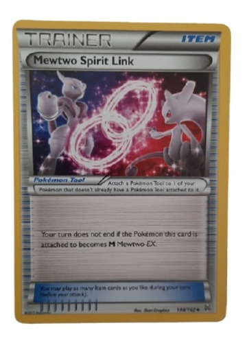 Mewtwo Spirit Link Trainer 144/162 Carta Pokemon