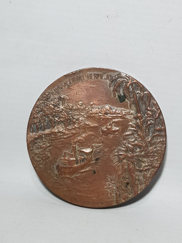 Antigua Medalla Navegación Río Bermejo Julio 1911 Mag 59192