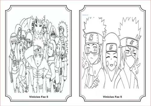 Naruto surpreso - livro de colorir 