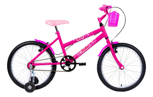 Bicicleta infantil Rim 20 Mtb Girl con rueda lateral, color negro