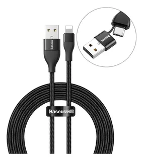 Cable Usb Baseus 2 En 1 Usb C A Lightning iPhone XS 11 8 7 6