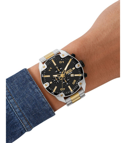 Reloj Para Hombre DZ4627 De Acero Inoxidable En Color Plateado/Dorado Diesel