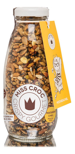 Kit 2x: Granola Crispy Mostarda E Mel Garrafa Miss Croc 120g