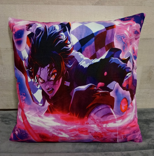 Cojín Felpa 45x45 Cm De Kimetsu No Yaiba Extra Suave 