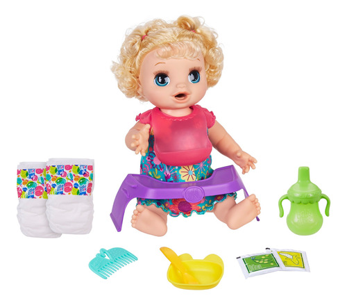 Baby Alive - Muñeca Bebé Come Feliz Con Cabello Rubio