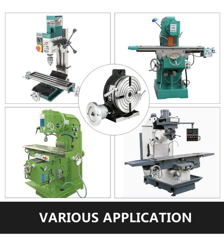 Mesa Rotativa Horizontal/vertical 8 Pulgadas 4 Ranuras Vevor