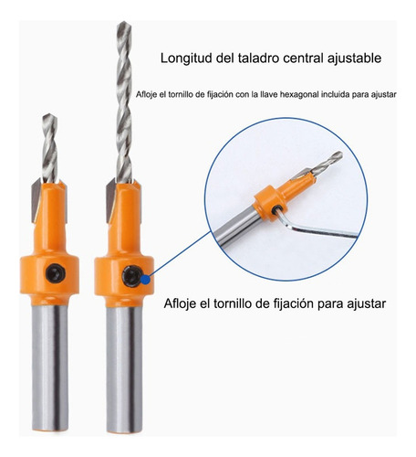 N Perforadora De 8mm Para Tornillo Con Taladro