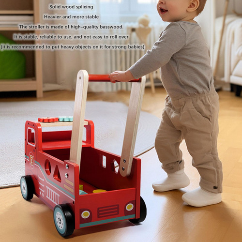 Carrito De Empuje Para Bebé, Juguete De Empuje De Madera