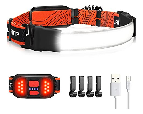 Linterna Frontal Led, 1000lm Luz Frontal Recargable Usb De H