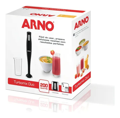 Mezclador Arno Turbomix Duo MX21 negro 220V 200W