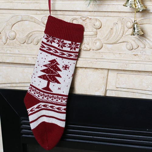 Calcetín Navideño Colgante De Dulces Caramelos Ornamento