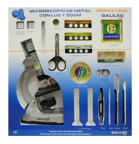 Microscopio Con Luz Gmpz-c1200 Galileo