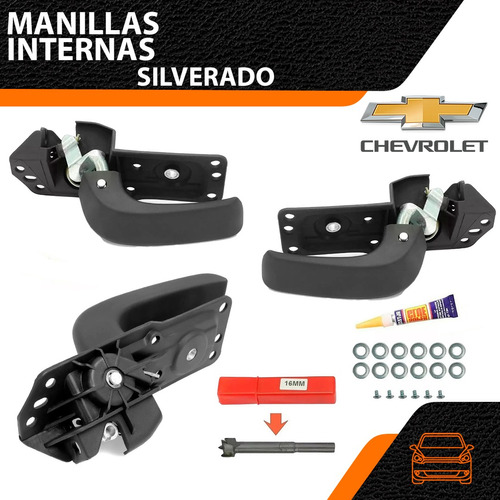 Manilla Interna Derecha Silverado  2008 - 2015