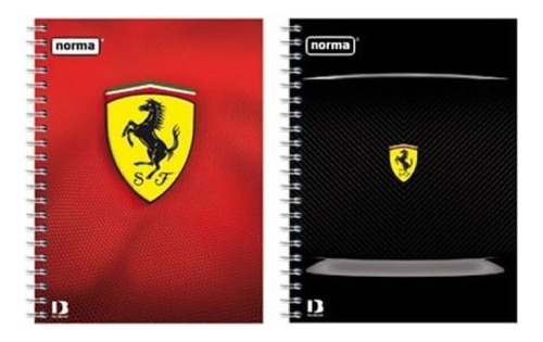 2 Cuadernos Norma Profesional 100 Hojas Ferrari Raya Color Multicolor