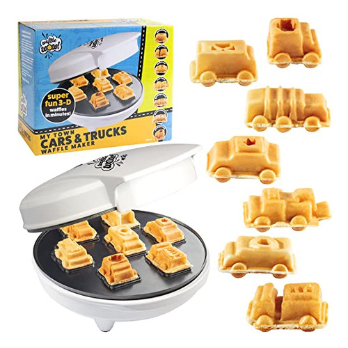 Cars Trucks Mini Waffle Maker- Haga 7 Vehículos Diferenciale