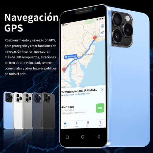 Teléfonos Inteligentes Android Baratos I16 Pro Max 5.0 En Ram1gb Y Rom16gb