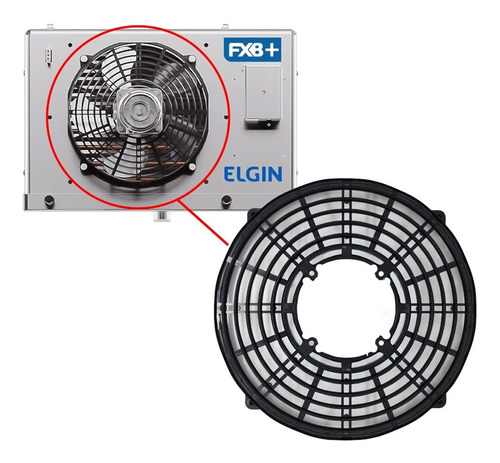 Suporte Grade Micro Ventilador Evaporador Elgin Fxb+ Proteto
