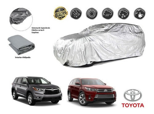 Funda Cubreauto Afelpada Premium Toyota Highlander 3.5l 2015