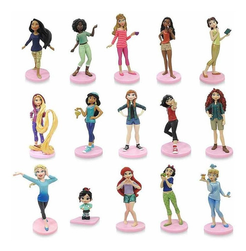 Set 15 Figuras Princesas Disney - Ralph Breaks The Internet