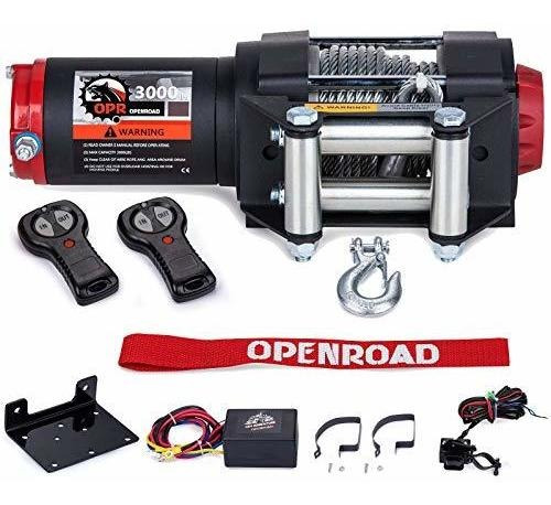 Openroad - Cabrestante Atv - Utv De 3000 Libras Con Cable De