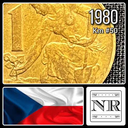 Checoslovaquia - 1 Koruna - Año 1980 - Km #50 - Escudo