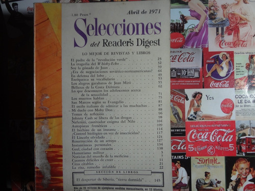 Selecciones Readers Digest Abr 71 Sovieticos Joan Miró Sexo