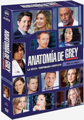 Greys Anatomy Temporada 6 Dvd Original Nueva Sellada