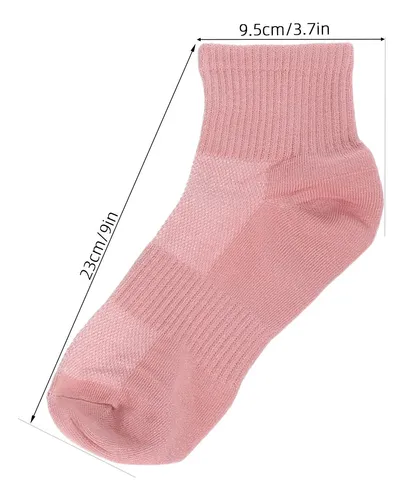 6 Pares De Calcetines De Algodón Para Mujer, De Malla, Trans