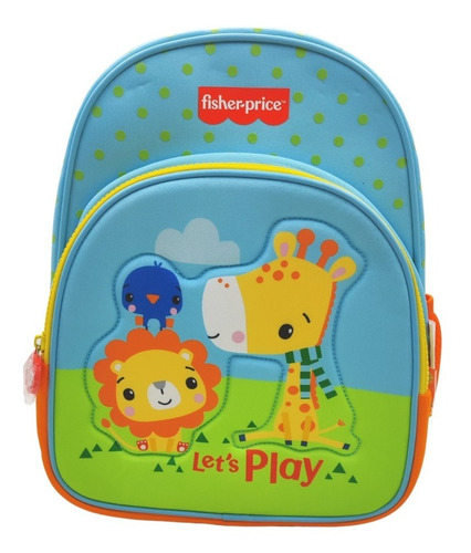 Mochila Fisher Price Jardin 12 PuLG Neoprene Animales Edu