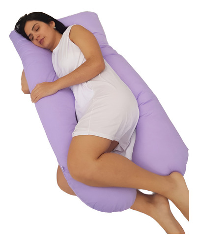 Almohada Para Embarazo Y Lactancia Calidad Premium Color Gris Geométrico