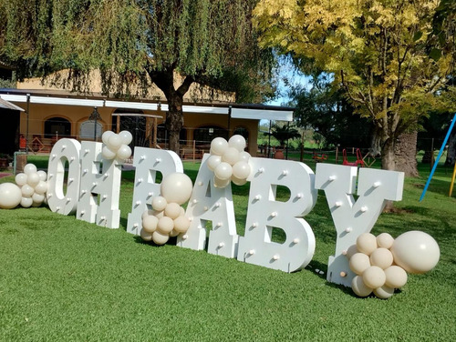 Revelación De Género. Letras Gigantes. Decoraciones Y Much +