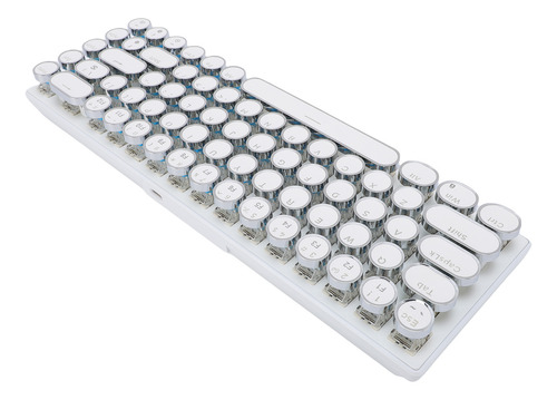 Teclado Mecánico Con Cable, Retroiluminado Rgb, Azul, Redond