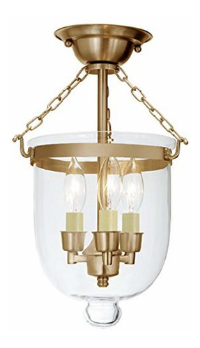 Diseño 1015  10 Semi Flush Bell Jar Linterna Vidrio