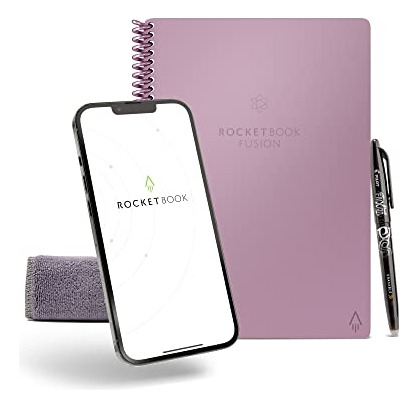 Cuaderno Reutilizable Rocketbook Fusion Smart, Calendario, T