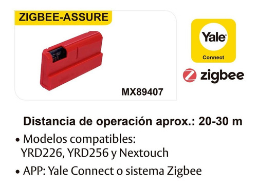 Imagen 2 de 2 de Módulo Zigbee Assure Yale Mx89407 Para Cerraduras