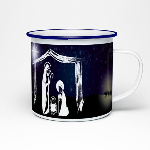 Taza De Peltre Regalo Feliz Navidad