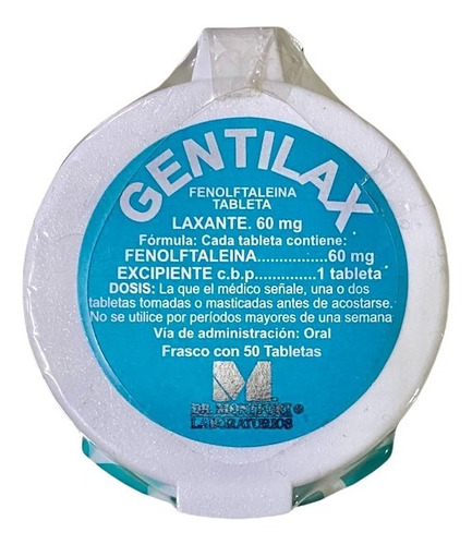 Gentilax Dr Montfort 50 Tabletas Laxante Y Estreñimiento