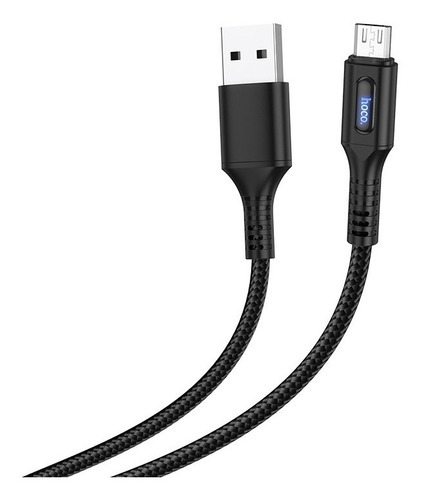Cable De Carga Para iPhone/micro/tipo-c Apagado Inteligente Color Micro Negro