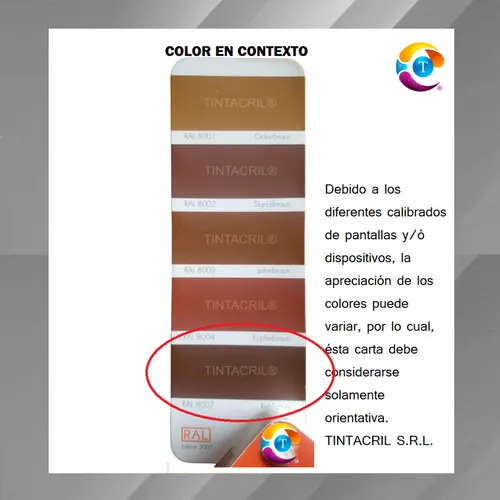 Pintura Bicapa Ral 8007 X 3.6 Lts. Marrón Corzo