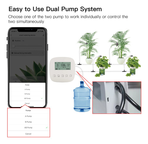 Sistema De Riego Inteligente Automático Con Doble Bomba