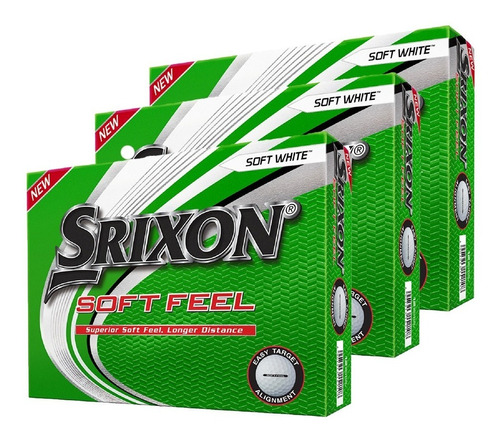 Imagen 1 de 4 de Golfargentino Pelotas Golf Srixon Softfeel Promo 3x2 Docenas