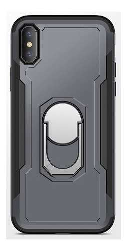 Carcasa Para iPhone X / Xs Ring Gkk + Mica De Vidrio 