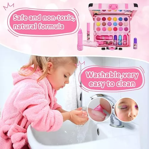 Kit De Maquillaje Infantil Para Niña Con Estuche Cosmético