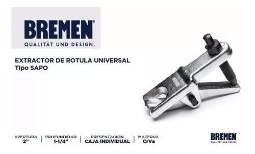 Imagen 4 de 8 de Extractor De Rotula Universal Tipo Sapo Bremen® 6725
