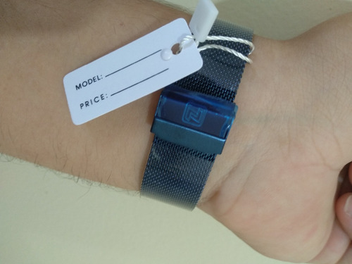 Relógio De Pulso Naviforce Azul Pulseira Aço