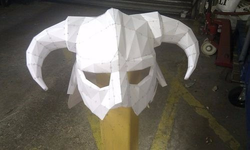 Planos Casco Dovahkiin Vikingo Conan Guerrero Del Caos